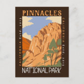 Nationalpark Pinnacles Postkarte (Vorderseite)