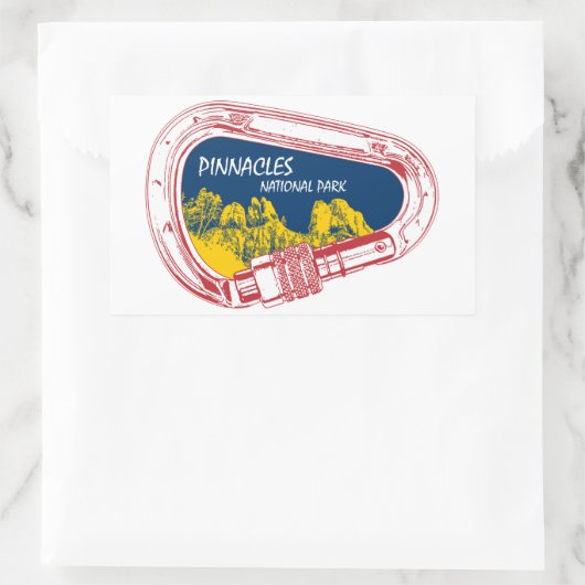 Nationalpark Pinnacles Rechteckiger Aufkleber (Tasche)