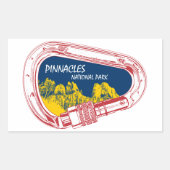 Nationalpark Pinnacles Rechteckiger Aufkleber (Vorderseite)