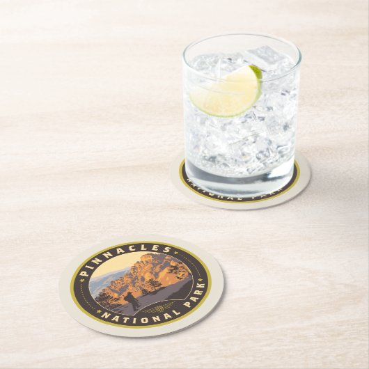 Nationalpark Pinnacles Runder Pappuntersetzer (Vor Ort)