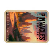 Nationalpark Pinnacles Vintag Magnet (Horizontal)