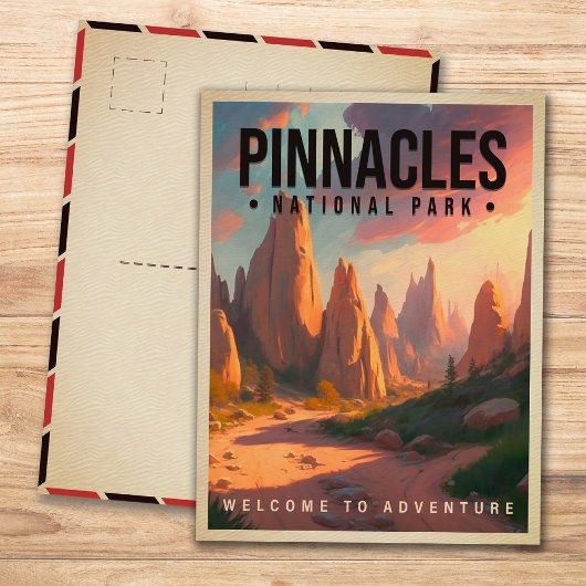 Nationalpark Pinnacles Vintag Postkarte