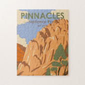 Nationalpark Pinnacles Vintag Puzzle (Vertikal)