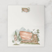 Nationalpark Platzkarte Geburtstag oder Babydusche (Außenseite Aufgefaltet)