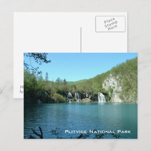 Nationalpark Plitvice Postkarte (Vorne/Hinten)