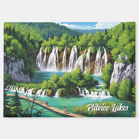Nationalpark Plitvice Seen Kroatia Magnet (Vorderseite)