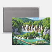 Nationalpark Plitvice Seen Kroatia Magnet (Vorderseite/Rückseite)