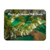 Nationalpark Plitvice Seen Kroatien stilvoll Magnet (Horizontal)