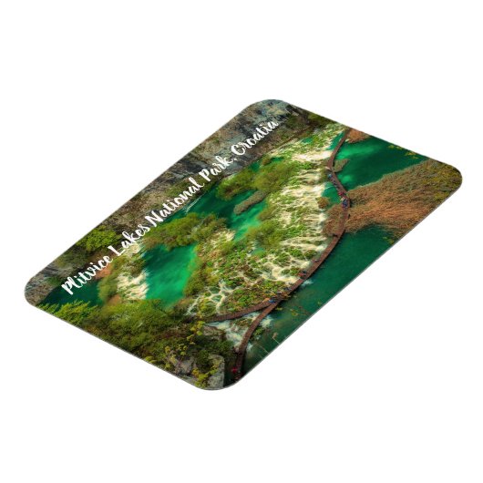 Nationalpark Plitvice Seen Kroatien stilvoll Magnet (Linke Seite)