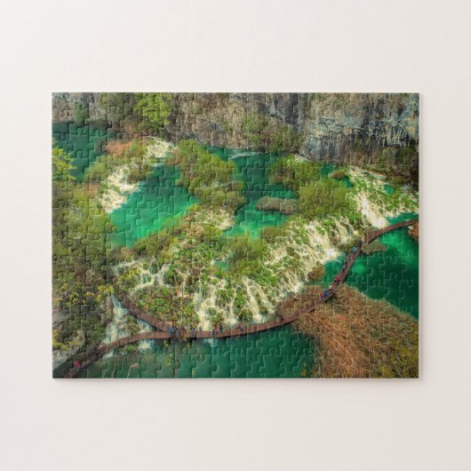 Nationalpark Plitvice Seen Kroatien stilvoll Puzzle (Horizontal)