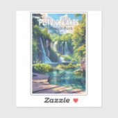 Nationalpark Plitvicer Seen Kroatien Aufkleber (Blatt)