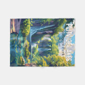 Nationalpark Plitvicer Seen Kroatien Fleecedecke (Vorderseite (Horizontal))