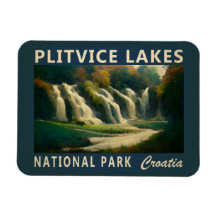 Nationalpark Plitvicer Seen Kroatien Magnet