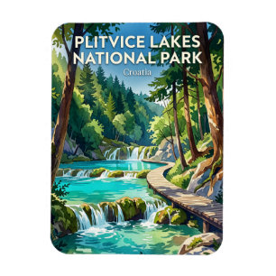 Nationalpark Plitvicer Seen Kroatien Magnet