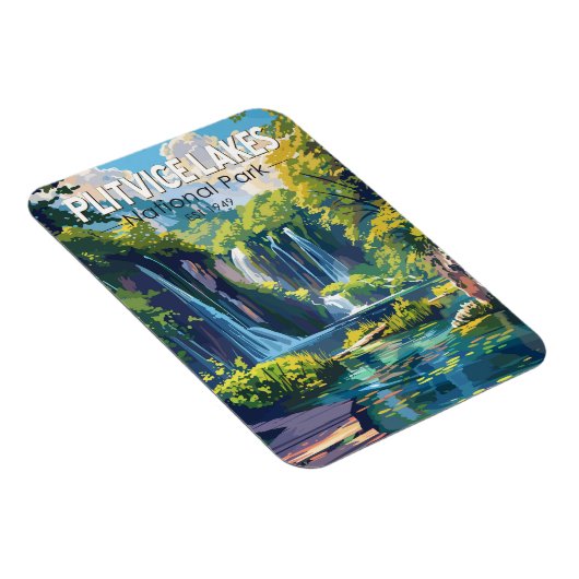Nationalpark Plitvicer Seen Kroatien Magnet (Rechte Seite)