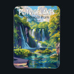 Nationalpark Plitvicer Seen Kroatien Magnet<br><div class="desc">Plitvice Lakes Vektorgrafik Design. Die Seen des Parks werden durch natürliche Travertindämme voneinander getrennt,  die durch Wasser entstehen,  das in dünnen Schichten über Schwellenwerten fließt.</div>