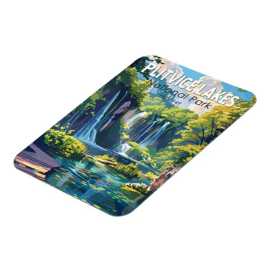 Nationalpark Plitvicer Seen Kroatien Magnet (Linke Seite)