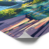 Nationalpark Plitvicer Seen Kroatien Poster (Ecke)