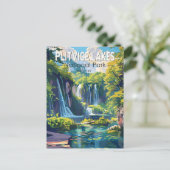 Nationalpark Plitvicer Seen Kroatien Postkarte (Stehend Vorderseite)