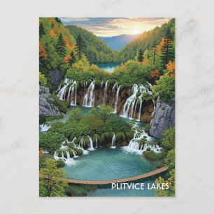 Nationalpark Plitvicer Seen Kroatien Postkarte