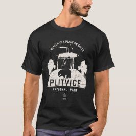 Nationalpark Plitvicer Seen Kroatien Weißes Design T-Shirt