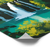 Nationalpark Plitvicer Seen Poster (Ecke)