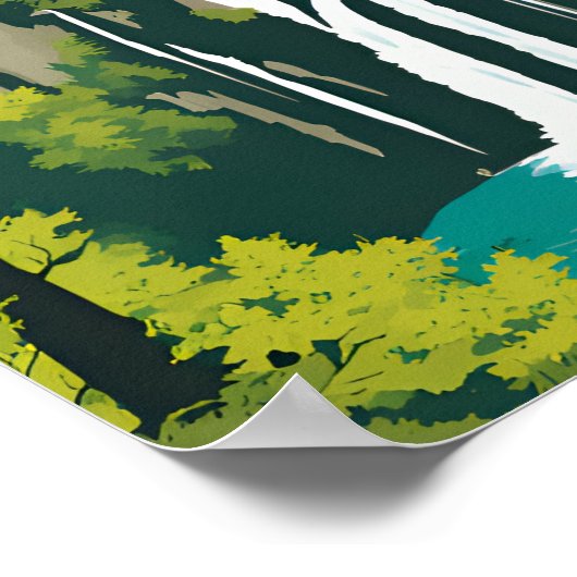 Nationalpark Plitvicer Seen Poster (Ecke)