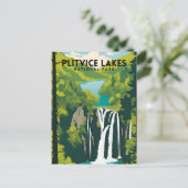 Nationalpark Plitvicer Seen Postkarte (Stehend Vorderseite)