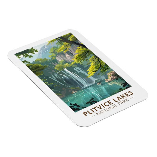 Nationalpark Plitvicer Seen Vintag Magnet (Rechte Seite)