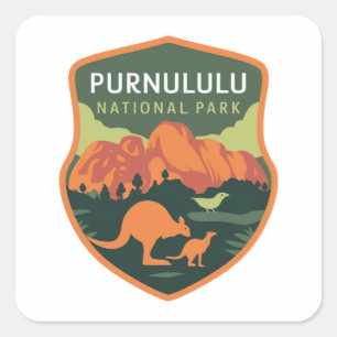 Nationalpark Purnululu Quadratischer Aufkleber