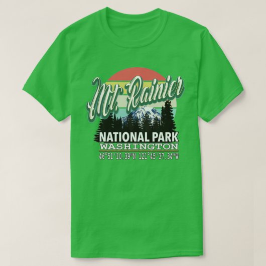 Nationalpark Rainier 15 T-Shirt (Design vorne)
