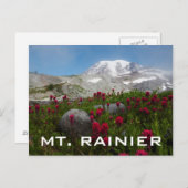 Nationalpark Rainier, Berg Rainier 1 Postkarte (Vorne/Hinten)