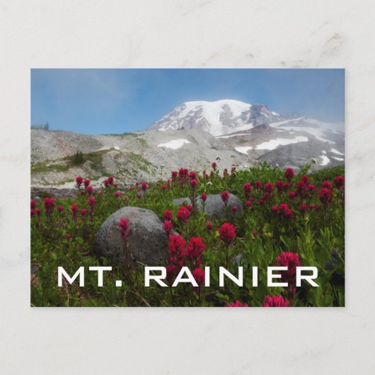 Nationalpark Rainier, Berg Rainier 1 Postkarte (Vorderseite)