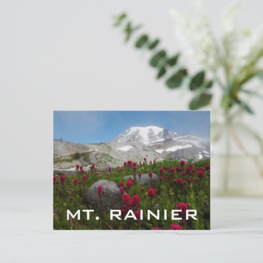 Nationalpark Rainier, Berg Rainier 1 Postkarte (Stehend Vorderseite)
