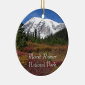 Nationalpark Rainier Holiday Keramik Ornament (Rechts)