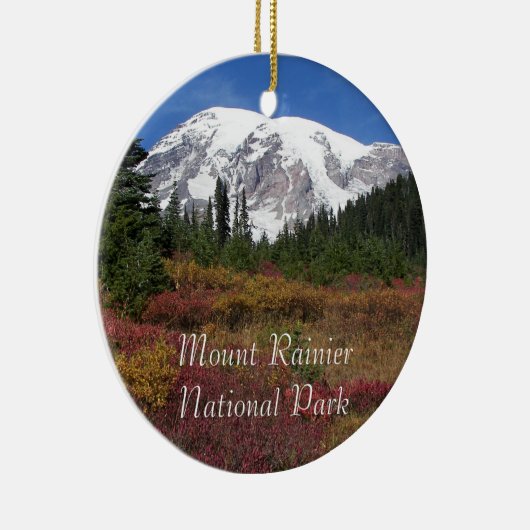 Nationalpark Rainier Holiday Keramik Ornament (Rechts)