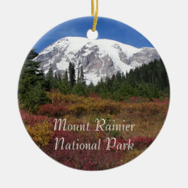Nationalpark Rainier Holiday Keramik Ornament