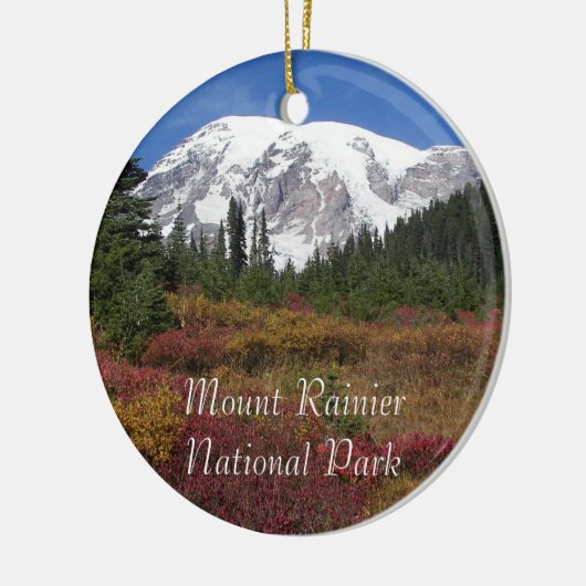 Nationalpark Rainier Holiday Keramik Ornament (Links)