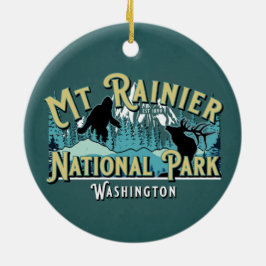 Nationalpark Rainier Keramik Ornament