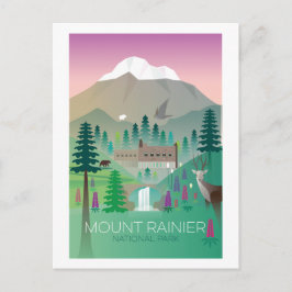 Nationalpark Rainier Postcard Postkarte