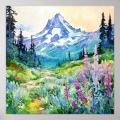 Nationalpark Rainier Poster (Vorne)