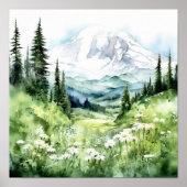 Nationalpark Rainier Poster (Vorne)