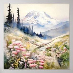 Nationalpark Rainier Poster