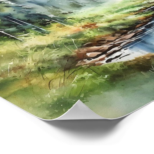 Nationalpark Rainier Poster (Ecke)