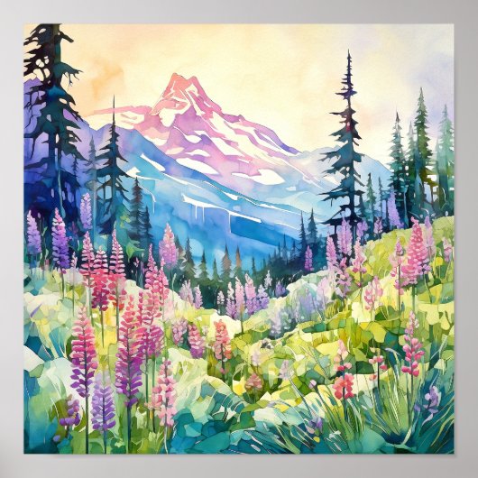 Nationalpark Rainier Poster (Vorne)