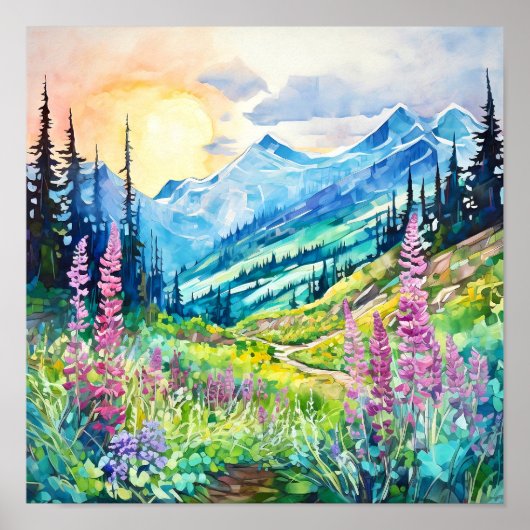 Nationalpark Rainier Poster (Vorne)