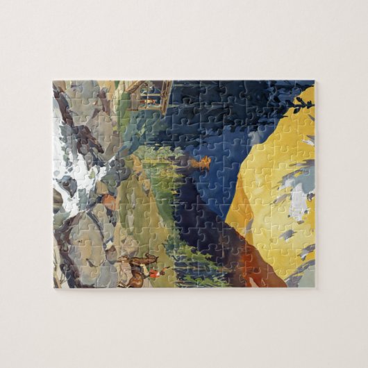 Nationalpark-Reise durch Zug Puzzle (Horizontal)