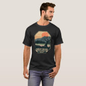 Nationalpark Retro-Emblem des Great Basin T-Shirt (Vorne ganz)