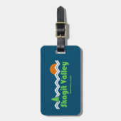 Nationalpark Retro Gepäckanhänger (Vorderseite vertikal)