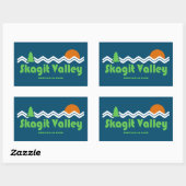 Nationalpark Retro Rechteckiger Aufkleber (Blatt)